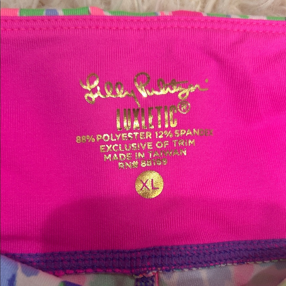 Lilly Pulitzer Pink Multi Floral Rochelle weekender Leggings Set - Picture 11 of 16